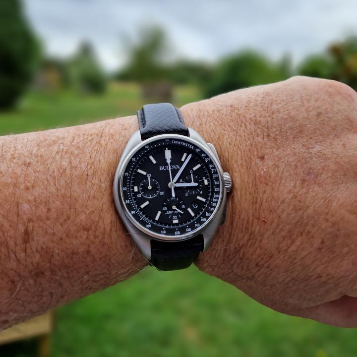 Bulova Watch Bulova Lunar Pilot On Small Wrist Bulova Lunar Pilot