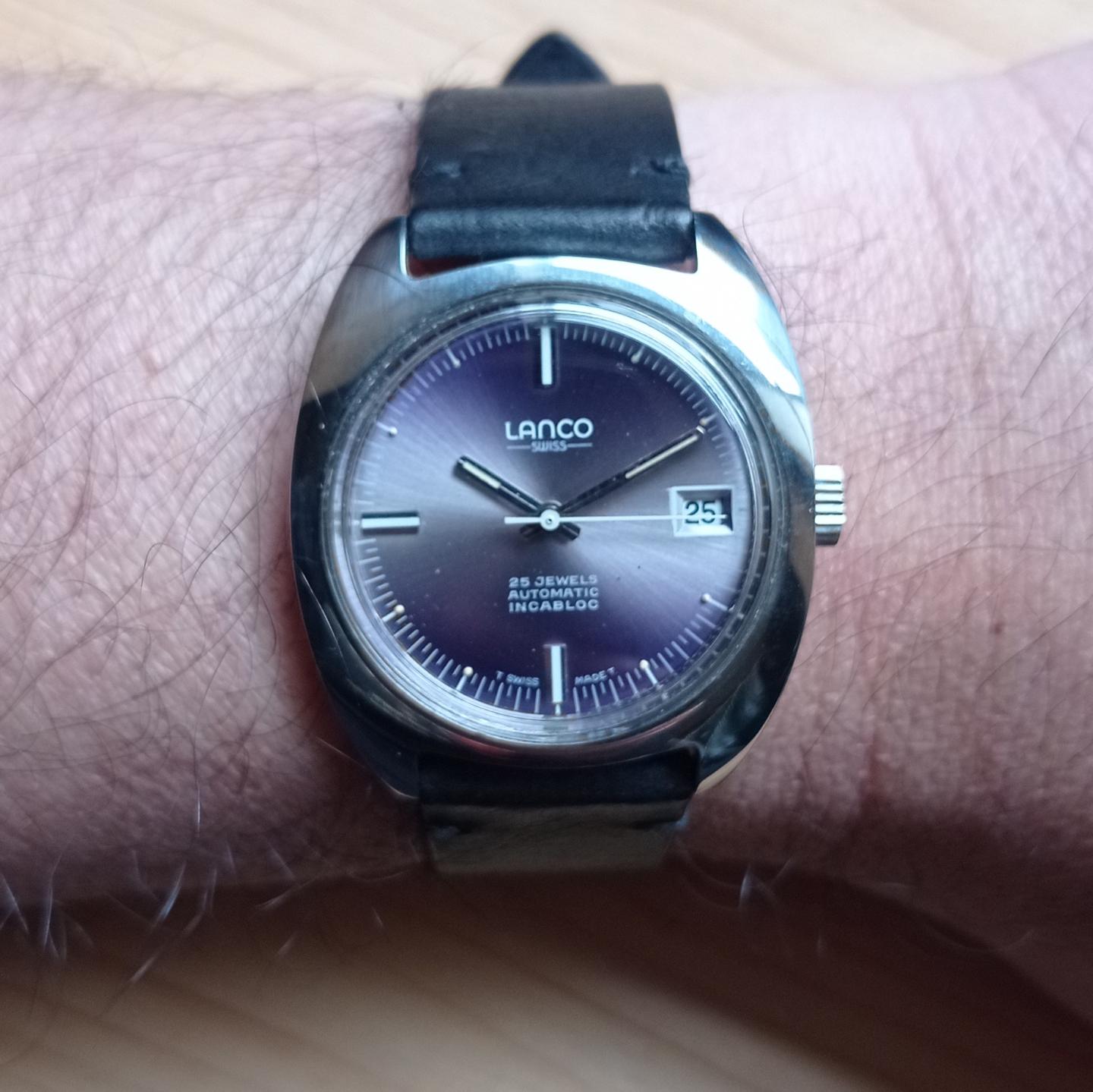 Cadran De Montre LANCO 500 - Diamètre 14 Mm, Pour Réparation Ou Customisation