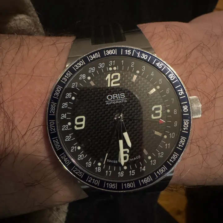 Cadran De Montre ORIS Authentique 37mm Noir - Swiss Made
